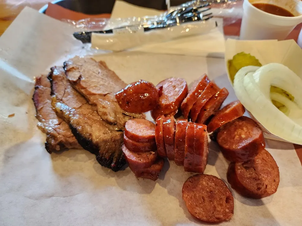 Brisket and Sausage